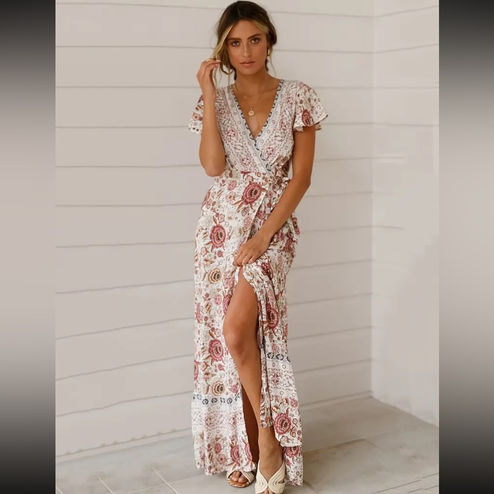 Floral Wrap Dress
